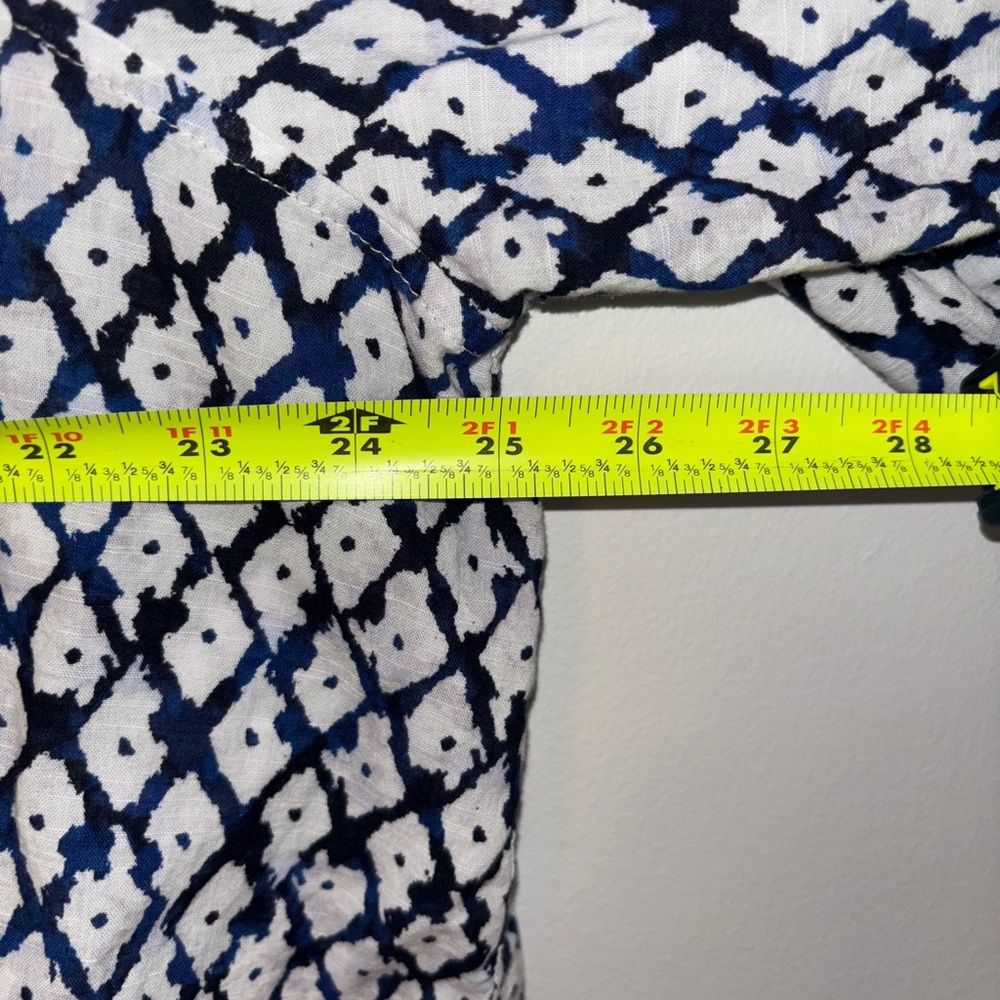 Lane Bryant Long-Sleeve Button-Down Soft Shirt in Shibori Diamond Size 18/20 - Picture 9 of 10